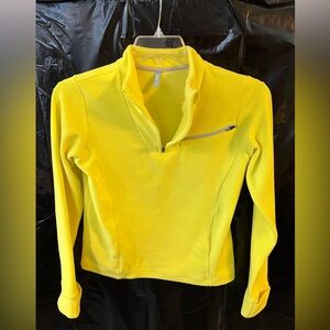 Yellow Fleece 1/2 Zip Top By Etonic